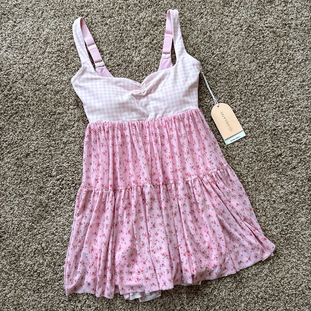 Blogilates Pink Gingham Dress